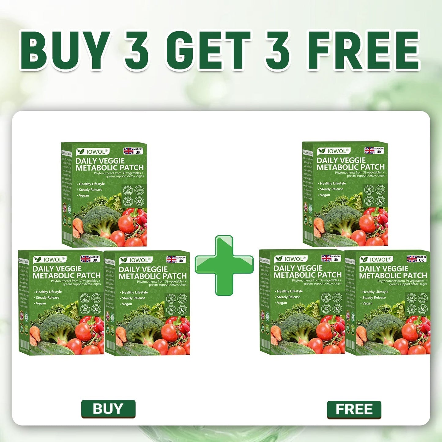 50%🥦𝐎𝐟𝐟𝐢𝐜𝐢𝐚𝐥 𝐒𝐭𝐨𝐫𝐞 | 𝐈𝐎𝐖𝐎𝐋® 𝐃𝐚𝐢𝐥𝐲 𝐕𝐞𝐠𝐞𝐭𝐚𝐛𝐥𝐞 𝐌𝐞𝐭𝐚𝐛𝐨𝐥𝐢𝐜 𝐏𝐚𝐭𝐜𝐡 𝐮𝐬𝐞𝐬 𝐨𝐫𝐠𝐚𝐧𝐢𝐜 𝐯𝐞𝐠𝐞𝐭𝐚𝐛𝐥𝐞 𝐞𝐱𝐭𝐫𝐚𝐜𝐭𝐬 𝐚𝐧𝐝 𝐩𝐡𝐲𝐭𝐨𝐧𝐮𝐭𝐫𝐢𝐞𝐧𝐭𝐬 𝐟𝐫𝐨𝐦 𝟑𝟗 𝐯𝐞𝐠𝐞𝐭𝐚𝐛𝐥𝐞𝐬 + 𝐠𝐫𝐞𝐞𝐧𝐬 𝐭𝐨 𝐬𝐮𝐩𝐩𝐨𝐫𝐭 𝐝𝐞𝐭𝐨𝐱, 𝐝𝐢𝐠𝐞𝐬𝐭𝐢𝐨𝐧 & 𝐦𝐞𝐭𝐚𝐛𝐨𝐥𝐢𝐜 𝐫𝐞𝐬𝐞𝐭, 𝐚𝐧𝐝 𝐛𝐨𝐨𝐬𝐭 𝐞𝐧𝐞𝐫𝐠𝐲 𝐟𝐨𝐫 𝐚𝐥𝐥-𝐝𝐚𝐲 𝐰𝐞𝐥𝐥𝐧𝐞𝐬𝐬.