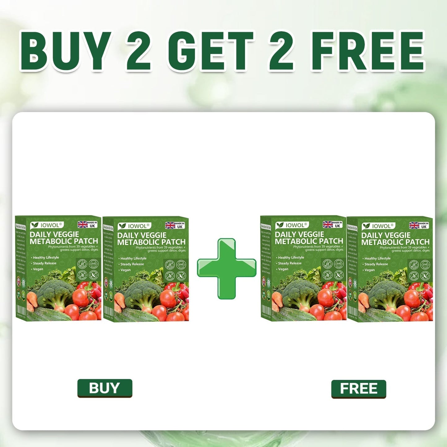 50%🥦𝐎𝐟𝐟𝐢𝐜𝐢𝐚𝐥 𝐒𝐭𝐨𝐫𝐞 | 𝐈𝐎𝐖𝐎𝐋® 𝐃𝐚𝐢𝐥𝐲 𝐕𝐞𝐠𝐞𝐭𝐚𝐛𝐥𝐞 𝐌𝐞𝐭𝐚𝐛𝐨𝐥𝐢𝐜 𝐏𝐚𝐭𝐜𝐡 𝐮𝐬𝐞𝐬 𝐨𝐫𝐠𝐚𝐧𝐢𝐜 𝐯𝐞𝐠𝐞𝐭𝐚𝐛𝐥𝐞 𝐞𝐱𝐭𝐫𝐚𝐜𝐭𝐬 𝐚𝐧𝐝 𝐩𝐡𝐲𝐭𝐨𝐧𝐮𝐭𝐫𝐢𝐞𝐧𝐭𝐬 𝐟𝐫𝐨𝐦 𝟑𝟗 𝐯𝐞𝐠𝐞𝐭𝐚𝐛𝐥𝐞𝐬 + 𝐠𝐫𝐞𝐞𝐧𝐬 𝐭𝐨 𝐬𝐮𝐩𝐩𝐨𝐫𝐭 𝐝𝐞𝐭𝐨𝐱, 𝐝𝐢𝐠𝐞𝐬𝐭𝐢𝐨𝐧 & 𝐦𝐞𝐭𝐚𝐛𝐨𝐥𝐢𝐜 𝐫𝐞𝐬𝐞𝐭, 𝐚𝐧𝐝 𝐛𝐨𝐨𝐬𝐭 𝐞𝐧𝐞𝐫𝐠𝐲 𝐟𝐨𝐫 𝐚𝐥𝐥-𝐝𝐚𝐲 𝐰𝐞𝐥𝐥𝐧𝐞𝐬𝐬.