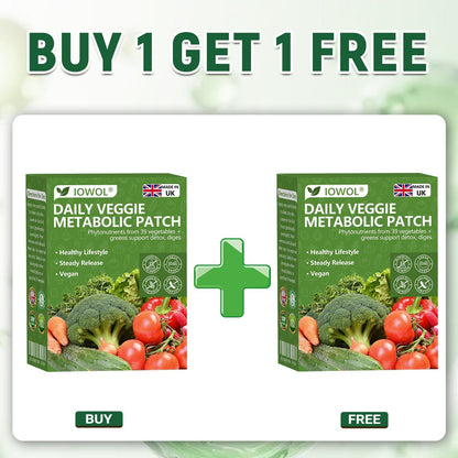 50%🥦𝐎𝐟𝐟𝐢𝐜𝐢𝐚𝐥 𝐒𝐭𝐨𝐫𝐞 | 𝐈𝐎𝐖𝐎𝐋® 𝐃𝐚𝐢𝐥𝐲 𝐕𝐞𝐠𝐞𝐭𝐚𝐛𝐥𝐞 𝐌𝐞𝐭𝐚𝐛𝐨𝐥𝐢𝐜 𝐏𝐚𝐭𝐜𝐡 𝐮𝐬𝐞𝐬 𝐨𝐫𝐠𝐚𝐧𝐢𝐜 𝐯𝐞𝐠𝐞𝐭𝐚𝐛𝐥𝐞 𝐞𝐱𝐭𝐫𝐚𝐜𝐭𝐬 𝐚𝐧𝐝 𝐩𝐡𝐲𝐭𝐨𝐧𝐮𝐭𝐫𝐢𝐞𝐧𝐭𝐬 𝐟𝐫𝐨𝐦 𝟑𝟗 𝐯𝐞𝐠𝐞𝐭𝐚𝐛𝐥𝐞𝐬 + 𝐠𝐫𝐞𝐞𝐧𝐬 𝐭𝐨 𝐬𝐮𝐩𝐩𝐨𝐫𝐭 𝐝𝐞𝐭𝐨𝐱, 𝐝𝐢𝐠𝐞𝐬𝐭𝐢𝐨𝐧 & 𝐦𝐞𝐭𝐚𝐛𝐨𝐥𝐢𝐜 𝐫𝐞𝐬𝐞𝐭, 𝐚𝐧𝐝 𝐛𝐨𝐨𝐬𝐭 𝐞𝐧𝐞𝐫𝐠𝐲 𝐟𝐨𝐫 𝐚𝐥𝐥-𝐝𝐚𝐲 𝐰𝐞𝐥𝐥𝐧𝐞𝐬𝐬.